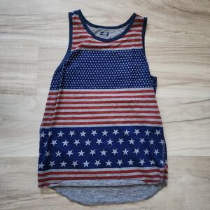 Levi's Mens Red and Blue Striped Tank Top